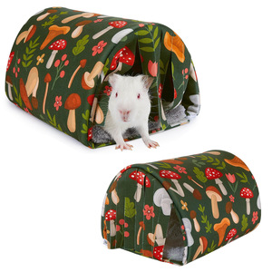 Guinea Pig and <strong>Ferret</strong> Hiding Place Hamster Tunnel Comfortable Curtains Rabbit House Suitable for Small Pet <strong>Cages</strong> Soft Nest - Product Image 1