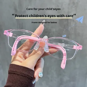 Montura <span class=keywords><strong>de</strong></span> Gafas <span class=keywords><strong>para</strong></span> Miopía Estilo Punk Ultraligera CZ6014ET Unisex Cuadrada con Aro Completo <span class=keywords><strong>Lentes</strong></span> AC <span class=keywords><strong>Almohadillas</strong></span> Nasales <span class=keywords><strong>de</strong></span> Silicona Suave Goma - Product Image 2