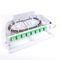 Boîtier de distribution optique (ODF) 1U 19 pouces en plastique coulissant pour fibre optique, 48 cœurs, adaptateur SC LC, pigtail haute densité