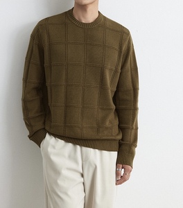 Suéter de Punto Personalizado para Hombre, Jersey de Cuello Redondo de Manga Larga para Hombre, Otoño Invierno, Talla Grande, Jersey de Punto para Hombre - Product Image 2