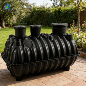 Réservoir <span class=keywords><strong>septique</strong></span> vertical <span class=keywords><strong>en</strong></span> PE de 1500 litres et digesteur de biogaz avec réservoir sous pression, installation souterraine pour usage hôtelier - Product Image 1