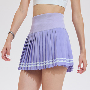 Set Rok Tenis 2Pcs Baru, Pakaian Olahraga Golf, Set Yoga, Atasan Vest Warna-warni, Rok Pickleball, Pakaian Fitness Wanita - Product Image 4