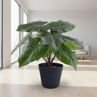 Grand bonsaï créatif d'intérieur avec feuilles de plantes artificielles hautement réalistes, écologique, en pot vert, pour Noël, mariage, maison