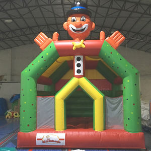 Château gonflable commercial populaire pour enfants, Moon Walk vert, 6x6x5m, garantie 3 ans, 5 ans et plus - Product Image 1