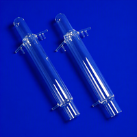 Réacteur en quartz fondu transparent résistant aux hautes températures, sans ozone, sur mesure pour usine, vente en gros, pour la flexion, la découpe, la soudure et l'utilisation en laboratoire