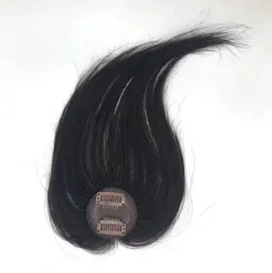 Menselijk Haar Toupetje Voor Vrouwen Rommelige Pony Haarstuk Remy Hair Extensions Topper Natuurlijke Stijl 100% Echt Haar