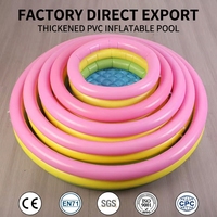 Piscine gonflable arc-en-ciel pour bébé, piscine pour tout-petits en PVC épais, centre de jeux aquatiques pour enfants, piscine à balles intérieure et extérieure, vente en gros