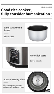 Nồi cơm điện tự động thông minh bằng thép không gỉ hiện đại, bán buôn trực tiếp từ nhà máy, dung tích 2L/3L/4L/5L/6L - Product Image 6