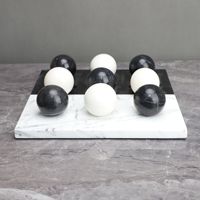 Échecs en marbre, noir et blanc, Design artistique, en forme d'échiquier, ornement, artisanat artistique