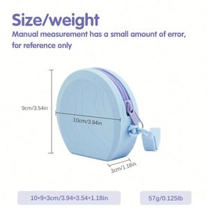 Custom Logo Fashion Silicone Coin Purse Mini Waterproof Portable Zipper <b>Wrist</b> <b>Strap</b> for Daily Use - Product Image 4