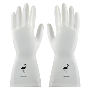 <b>Pvc</b> Dishwashing <b>Gloves</b> Non Slip Waterproof For Kitchen Use 17 Cm Length Cartoon Pattern Little Deer Color - Product Image 5