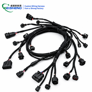 中国工厂制造商新能源汽车照明线束汽车摩托车装配电缆 - Product Image 1