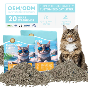 <span class=keywords><strong>Arena</strong></span> <span class=keywords><strong>para</strong></span> <span class=keywords><strong>Gatos</strong></span> de Bentonita Natural, Personalizable OEM, Fragancia Personalizable, Aglomeración Rápida, Fuerte Absorción de Agua - Product Image 1