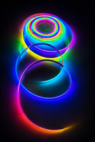Lampu Strip LED COB Dream Color Addressable Tahan Air IP67 IP68 DC24V Outdoor Silicone Neon Flex RGBIC Pixel Chasing Ribbon