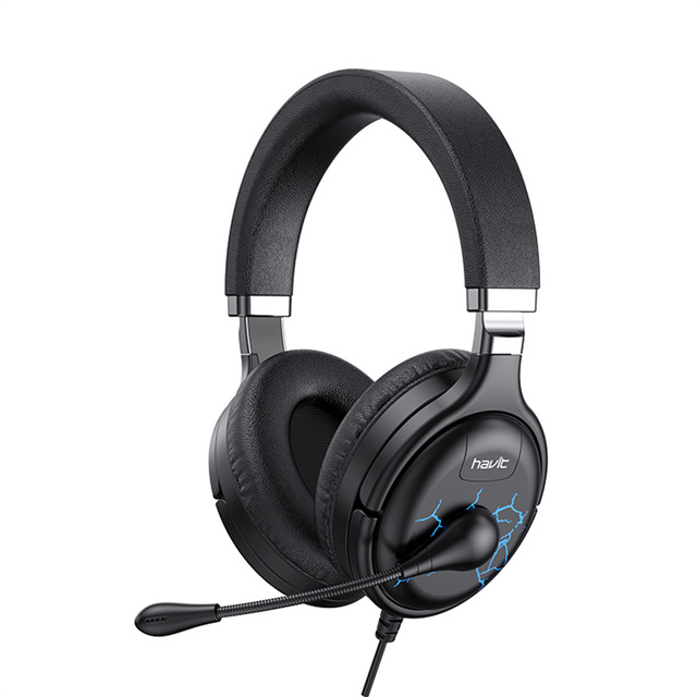 H214U Havit Gaming Headphone Earphone Fones De Ouvidos Com Fio Pc USB Headset Headphones Wired Office With Microphone