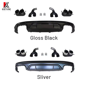 Diffuseur de pare-chocs arrière style SQ5 noir brillant pour <span class=keywords><strong>Audi</strong></span> <span class=keywords><strong>Q5</strong></span> 8R <span class=keywords><strong>2018</strong></span> 2019 2020 2021 Accessoires de kit carrosserie - Product Image 4