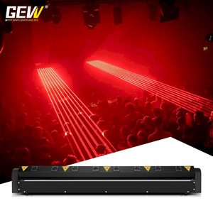 Luz Láser <span class=keywords><strong>DJ</strong></span> de <span class=keywords><strong>8</strong></span> Ojos con Cabezal Móvil Rojo/RGB para Discotecas - Product Image 3