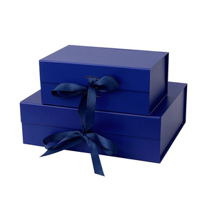 Wholesale Custom Black Ribbon Paper <b>Box</b> Foldable Magnetic Gift <b>Box</b> Packaging for Clothes Shoes Cosmetics - Product Image 1