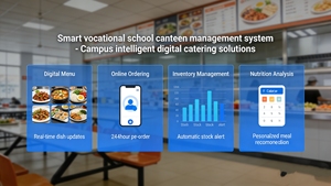 Système <span class=keywords><strong>de</strong></span> gestion <span class=keywords><strong>de</strong></span> la cafétéria des écoles professionnelles intelligentes - Solution <span class=keywords><strong>de</strong></span> restauration <span class=keywords><strong>numérique</strong></span> intelligente pour le campus - Product Image 2