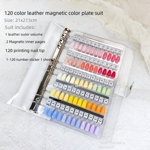 สมุดแสดงสีเล็บแม่เหล็ก 120 สี พร้อมโลโก้สั่งทำ แผ่นแสดงสีเจลทาเล็บ สำหรับร้านทำเล็บ ขายส่ง - Product Image 2