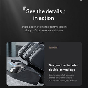 Chaise de massage Shiatsu 3D multifonctionnelle intelligente pliable AI de luxe à gravité zéro 2025 pour usage domestique - Product Image 4