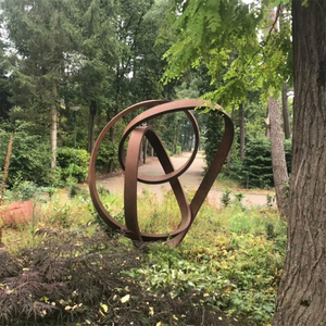 Scultura in acciaio resistente agli agenti atmosferici scultura in Corten utilizzata nei cantieri di mostre d'arte ed ecc - Product Image 6