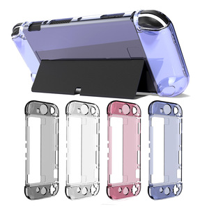 Nintendo <b>Switch</b> OLED Protective <b>Case</b> Crystal Clear PC Cover With Stand For Nintendo <b>Switch</b> OLED Console - Product Image 1