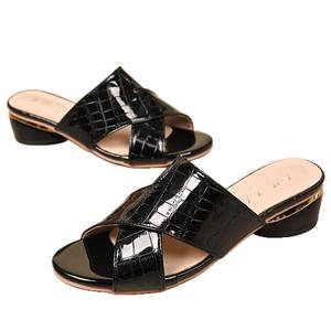 Sandalias de tacón grueso con punta abierta y tiras cruzadas para mujer, estilo sexy, novedad 2026, para verano e invierno - Product Image 5