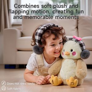 Tumama Kids Musical juguetes de peluche Hug Me Chick Super suave bebé juguete interactivo Grabación de voz muñecos de pollo de peluche juguete Musical - Product Image 6