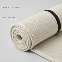 Couverture anti-feu portable en tissu maillé de fibre de verre E-Glass résistant à la chaleur, sans alcali, pour soudure, machine automobile, urgence extérieure