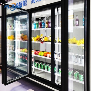 Nhanh chóng mát kính hiển thị tủ đông cửa hàng tiện lợi 24h hoạt động tự động rã đông công nghệ - Product Image 2