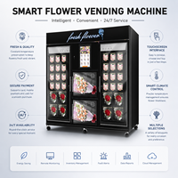 Pemasok Mesin Vending Ouruoxi, Mesin Vending Bunga 34 Loker Ukuran Besar, Pembaca Uang Kertas, Koin, dan Kartu