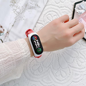 Bracelet de montre en gros d'usine pour Mi Band 7 Bracelet de montre fleur en tissu élastique Correa Pulsera Bandwrist - Product Image 5