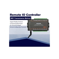 I-OT pengendali I-O jarak jauh Mo-dbus industri 8 D-I 8 D-O 8 cara WIFI Ethernet RS485 8CH Relay HF6208