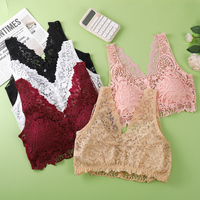 Soutien-gorge pour femmes, fermeture devant, fin, 3/4 de bonnet, respirant, tricoté, sans armatures, confortable, push-up, grande taille, coussinets amovibles