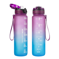 Bouteille d'eau Tritan personnalisée avec logo, 32 oz (1000 ml), écologique, sans BPA, en plastique, pour les sports de plein air, la salle de sport, bouteille d'eau de sport