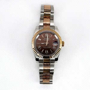 Nouvelle montre mécanique automatique de luxe pour homme, étanche, bicolore or rose et chocolat, collection 2026, vente chaude - Product Image 1