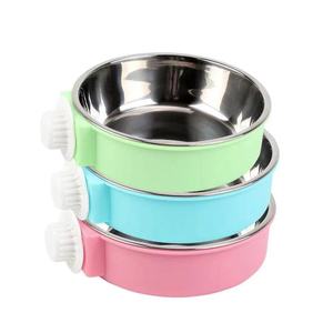 Fournitures et équipement pour animaux de compagnie les plus vendus fabriqués en Chine Mangeoire en bois pour animaux de compagnie Mangeoire en acier inoxydable pour chiens - Product Image 1