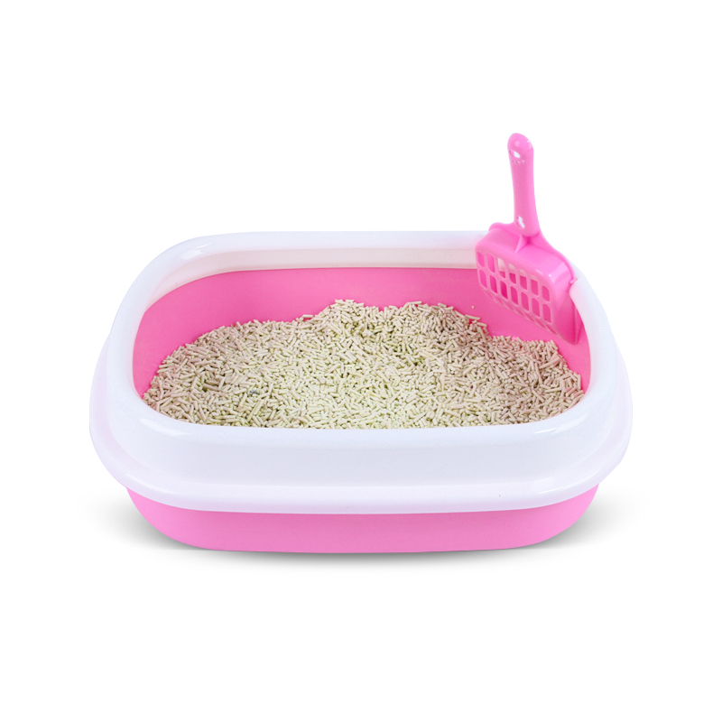 Hot sell plastic semi-closed cat litter box cat toilet easy clean