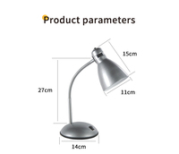 F80 — lampe métallique à Angle d'éclairage réglable, abat-jour jour de la nuit, pour bureau et bureau, E27