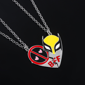 Collana con Ciondolo <span class=keywords><strong>Deadpool</strong></span> e Wolverine 3 James Ryan Reynolds 2024, Gioielli Choker, Collana Wolverine 3 - Product Image 1