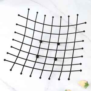 Corbeille à fruits en métal rétro, style simple, pour salon, véranda, plaque décorative, <span class=keywords><strong>panier</strong></span> de rangement créatif, plateau à fruits - Product Image 5