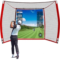 Filet d'entraînement de golf 10x8 pieds en fibre de verre/polyester pour simulateur de swing, utilisation intérieure/extérieure
