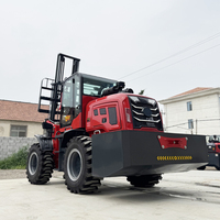China 5 Tonnen Diesel 4x4 Allrad-Geländestapler Hocheffizienter Hydraulischer 4WD Gegengewichtsstapler