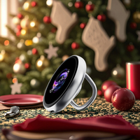 Beambox Regalo Navideño Juguetes de Moda Insignia Electrónica Dinámica Pantalla Táctil AI Pantalla IPS <2\" para Fotos de Anime Otaku