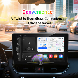 Автомобильный мультимедийный плеер Caska 10 дюймов, <span class=keywords><strong>Android</strong></span> 4 Quad, с CarPlay, фоновой подсветкой и управлением с одной ручкой - Product Image 2