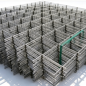 Panneau de treillis soudé en acier doux déformé 4-14 mm - Treillis de renforcement en acier galvanisé pour la construction en béton, découpe sur mesure - Product Image 1