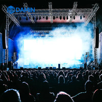 Damin STRAS3-161 Tour de support modulaire portable en aluminium F34 pour éclairage DJ américain, robuste, pour clubs, mariages et concerts