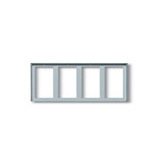 <b>Frame</b> For 12 4x3 Modules Light <b>Grey</b> 43.5 Cm Length 10 Cm Height Door Window <b>Frames</b> - Product Image 1