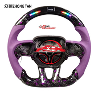 Volant sport en cuir et fibre de carbone véritable pour Dodge Challenger SRT Hellcat